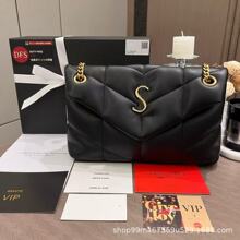 跨境会员礼Vipgift链条云朵包loulou绗缝真皮包内标notforsale