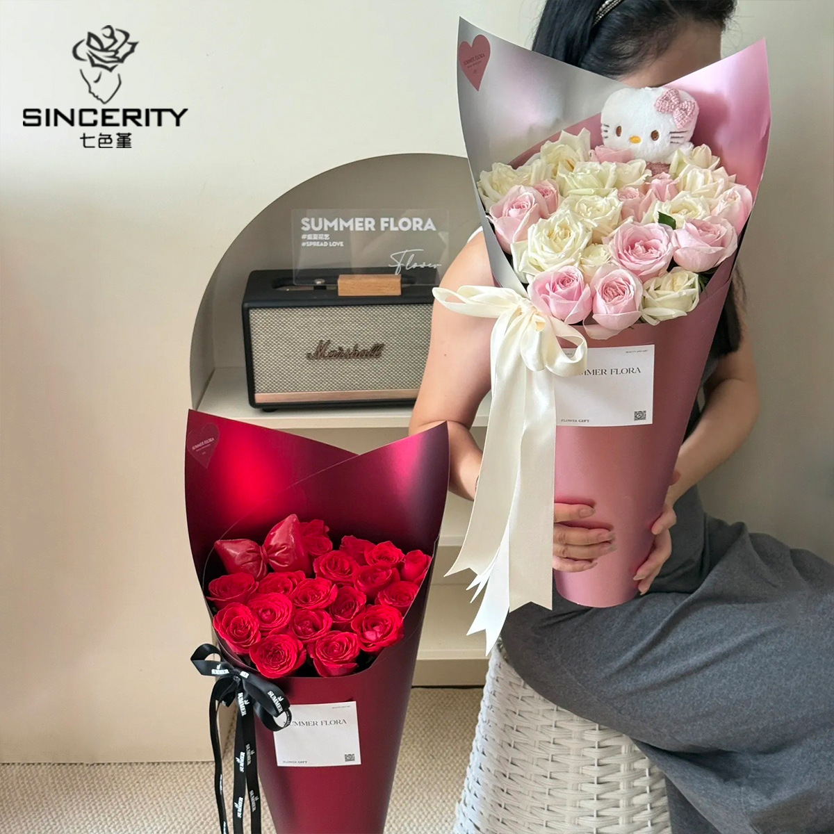 Importación de siete colores cordier espesa impermeable de doble cara moldeo de metal cartón flor flor flor de papel de embalaje flor de flor tienda de papel de embalaje flor