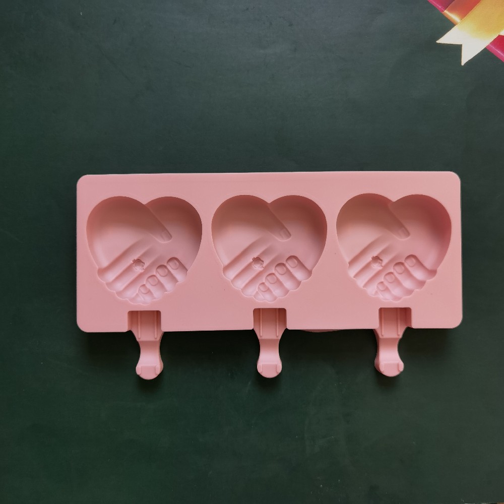 3 mano de mano helado 87 molde de silicona pastel helado pudín molde de postre jabón utensilios de cocción