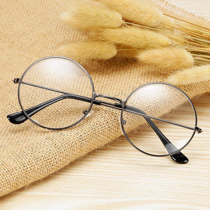 圆型平光镜女韩版复古学生有度数近视眼镜女无度数平光镜眼镜女
