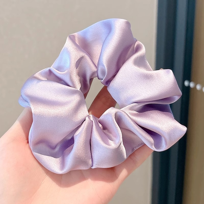Anillo para el cabello de intestino grueso de gran tamaño coreano, bufanda cuadrada de alta calidad femenina, cuerda para el cabello, banda elástica y duradera, flor de viento perezosa