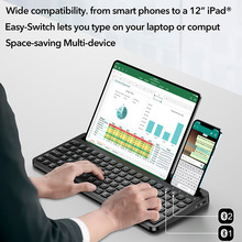 平板用蓝牙无线键盘带卡槽适用三星14.6寸华为13.2寸平板大尺寸