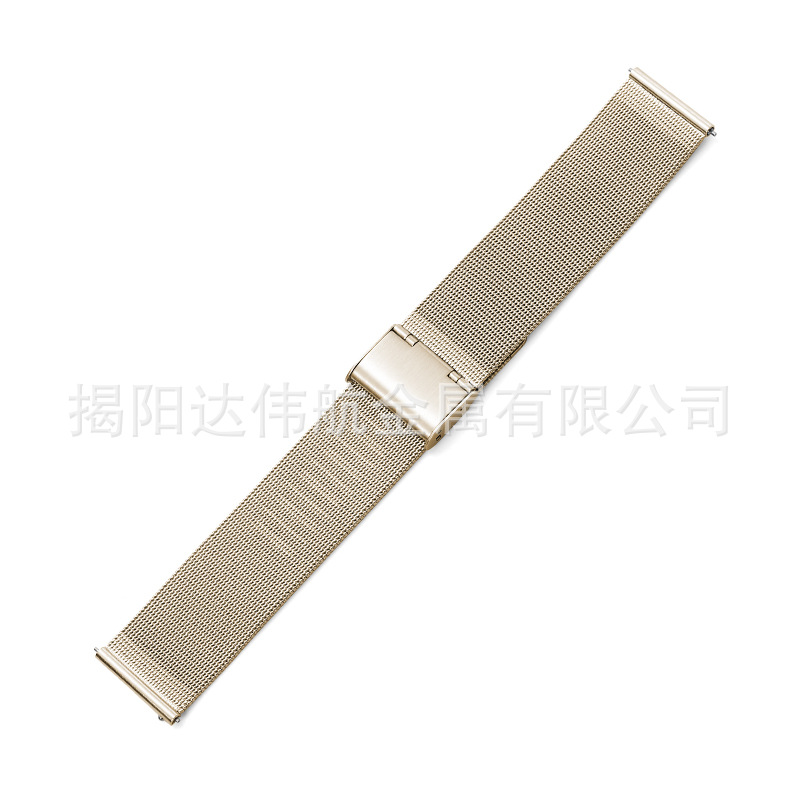04 correa de reloj Milanese con hebilla de línea para Huawei Samsung correa de acero inoxidable de doble seguro de garantía única dw