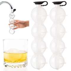 Four-hole ice hockey 4-hole ice cube tray whiskey round ice ball mold ice tray ice maker four-hole ice ball mold