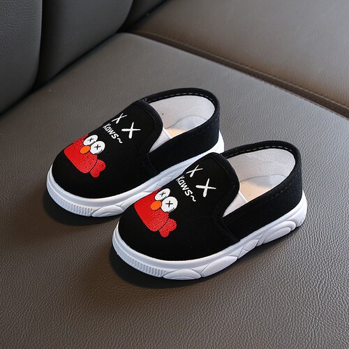 Children's Canvas Shoes for Spring and Autumn, Fashion Baby Platform Shoes for Girls and Boys, Breathable Single Shoes for Boys and Girls, Casual Shoes for Young Children