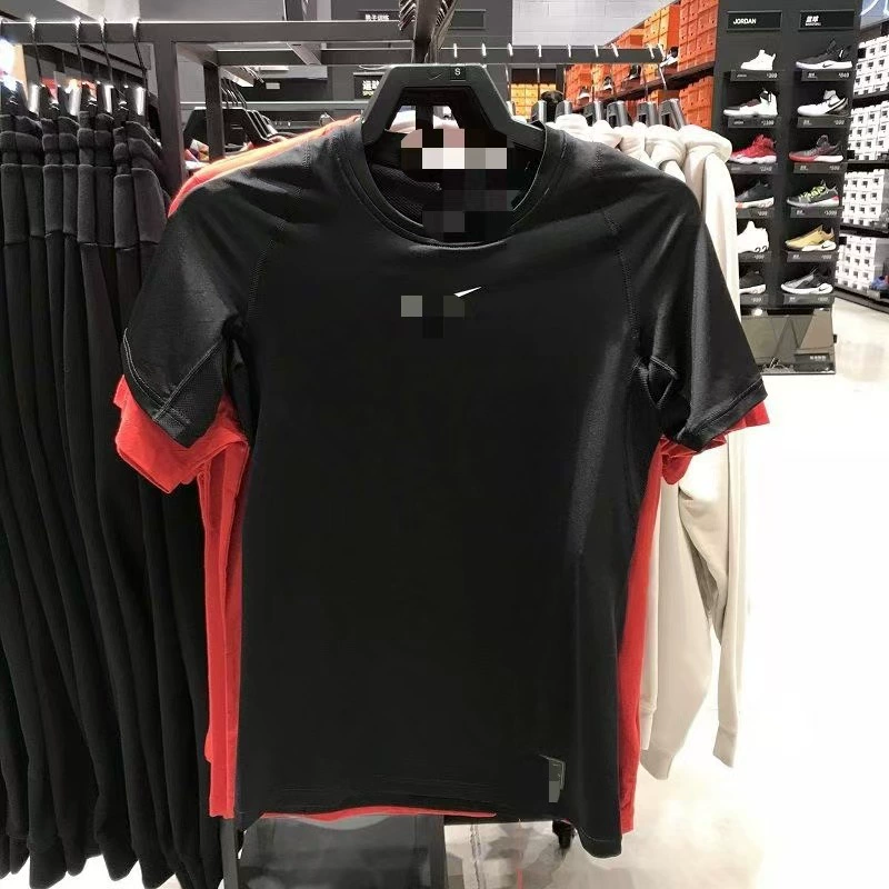 Спортивные колготки мужские с короткими рукавами, быстросохнущая одежда для бега, тренировочная одежда для фитнеса, баскетбола, футбола, спортивная футболка, летняя распродажа