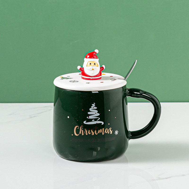 Noël Noël Dessin Animé Céramique Tasse 1 Jeu display picture 7