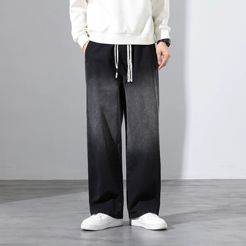 Большие размеры M-8XL спортивные штаны мужские модные брендовые свободные брюки с завязками на щиколотке модные повседневные брюки в Корейском стиле