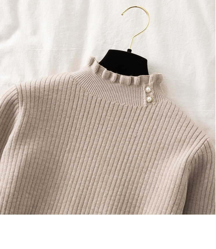 Warm Function Loose Fit Type Wholesale Women'S Casual Solid Color Long Sleeve Patchwork Sweaters & Cardigans