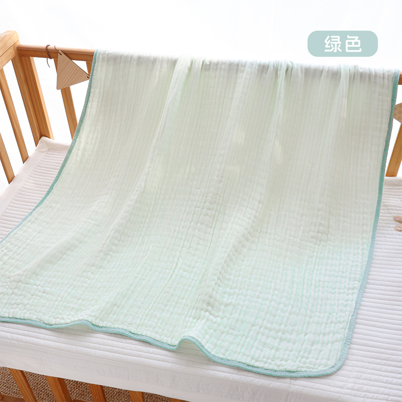竹棉纱布-绿色 / 六层高密110*110cm