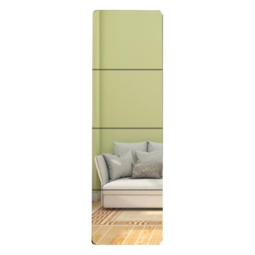 Mirror Sticking Wall Dressed Mirror Sticking Dormitory Stitching Bedroom Home Fitting Mirror Frameless Wall-Mounted Floor-Standing Full-Length Mirror for Women