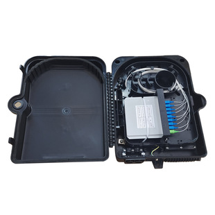 24-core outdoor optical fiber distribution box 1 minute 16 patch FTTH optical splitter box corridor waterproof wall hanging pole