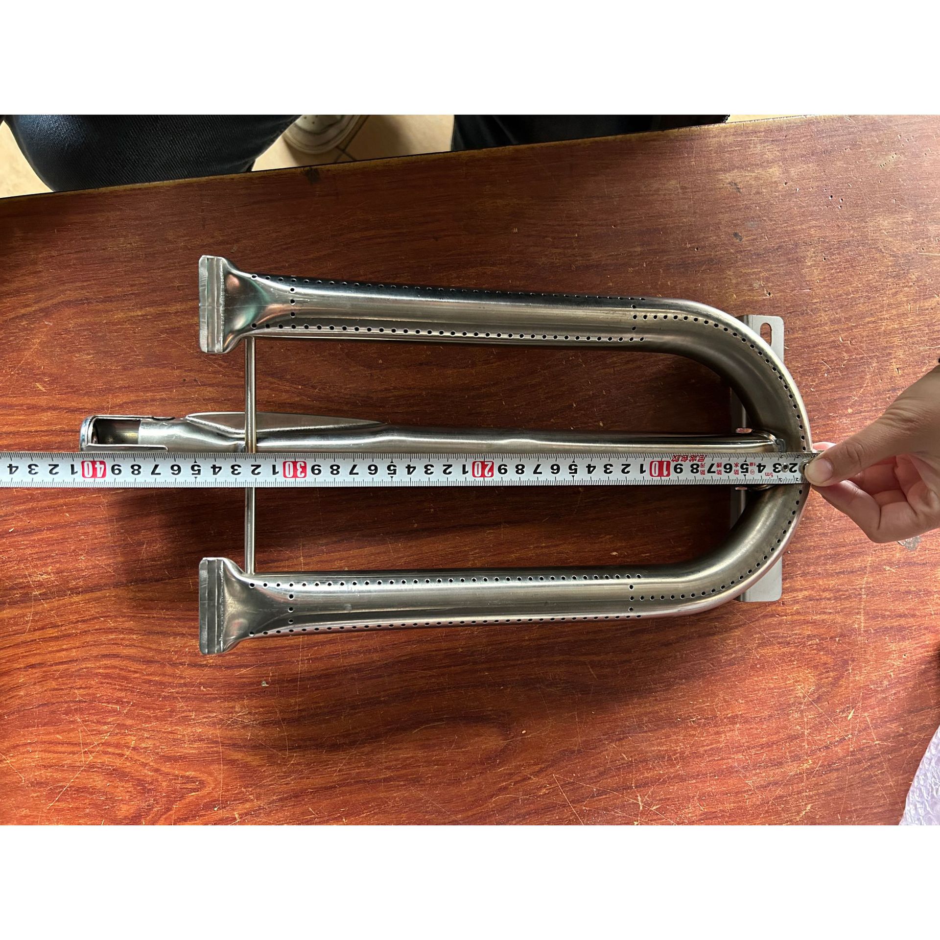 Fábrica transfronteriza suministra directamente el nuevo acero inoxidable 304 en forma de U quemador de codo de rejilla de fuego en forma de estufa accesorios de estufa image 3
