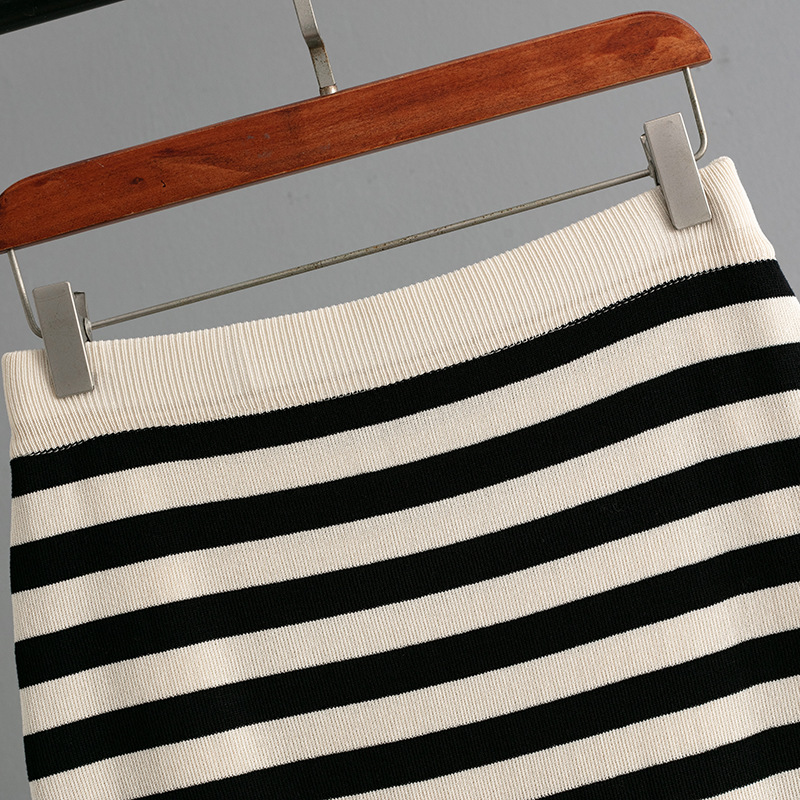 246g Weight Sleeveless Sleeve Length Ice Silk Fabric Type Leisure Suit Sets Type Daily Occasion Collarless Neckline Contrast Binding Function Slim Fit Type Stripes/Plaid Pattern Summer Season Women's Gender Basic, Commute style Style Daily Women's Basic Commute Style Stripes/Plaid Ice Silk Leisure Suit Skirt Sets 13