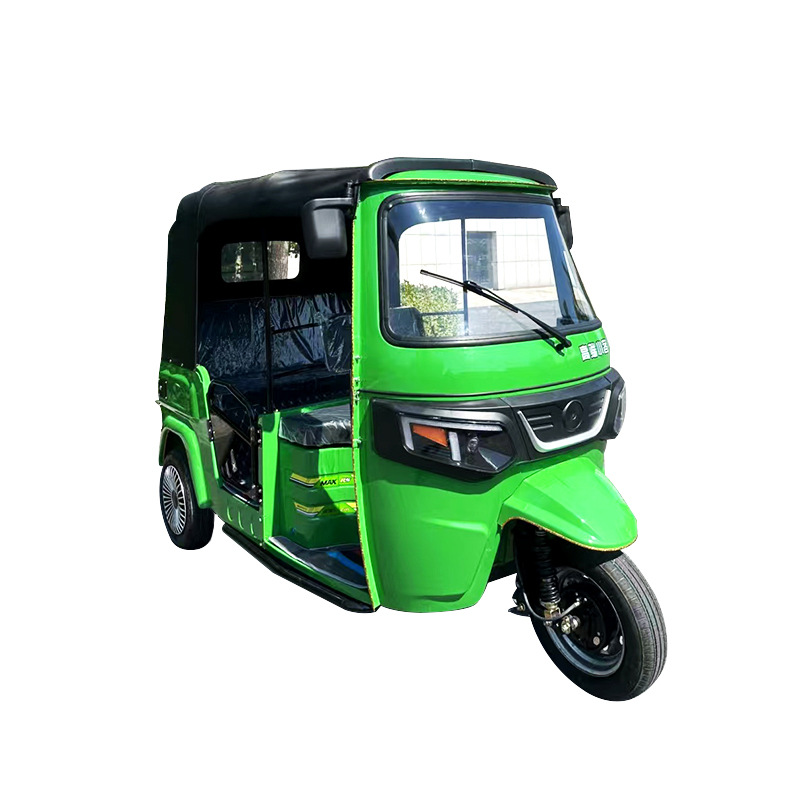 Tuktuk motocicleta triciclo eléctrico pequeño bajaj tuktuk exportación de pasajeros bajiaji TVS triciclo