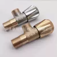 Factory direct selling pure copper triangle valve full copper thick corner valve water heater toilet water stop water triangular valve warranty for five years