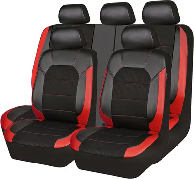 Leather Temu Amazon Meike – Seat cushion, seat cover - red-2-piece-set-single-seat