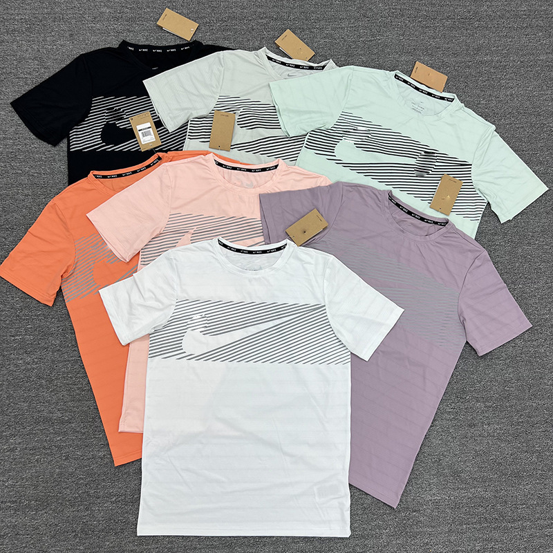 New summer men's and women's trendy brand short-sleeve shirts, quick-drying, breathable, loose-fitting, suitable for fitness, running, and casual wear, available for cross-border wholesale New summer men's and women's trendy brand short-sleeve shirts, quick-drying, breathable, loose-fitting, suitable for fitness, running, and casual wear, available for cross-border wholesale