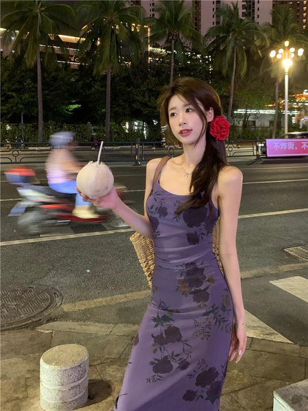 Purple summer dress