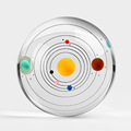 3D太阳系八大行星模型创意家居饰品摆件礼品天体水晶球定 制刻字