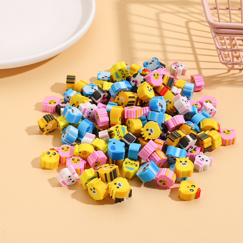 Cartoon Erasers, Space Fruits, Numbers, Elementary School Student Eraser Stamps, Prizes, Various Types, Picture Recognition, Mini, Cute, Cross-Border