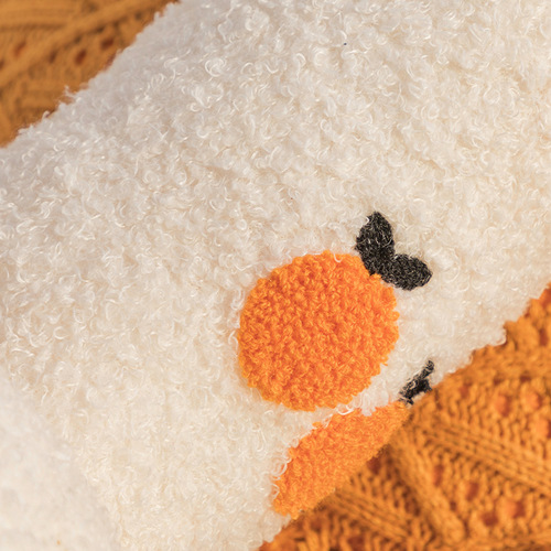 Pillow ins sherpa embroidered waist pillow living room sofa cushion waist back bed and breakfast bay window bedside pillow case wholesale