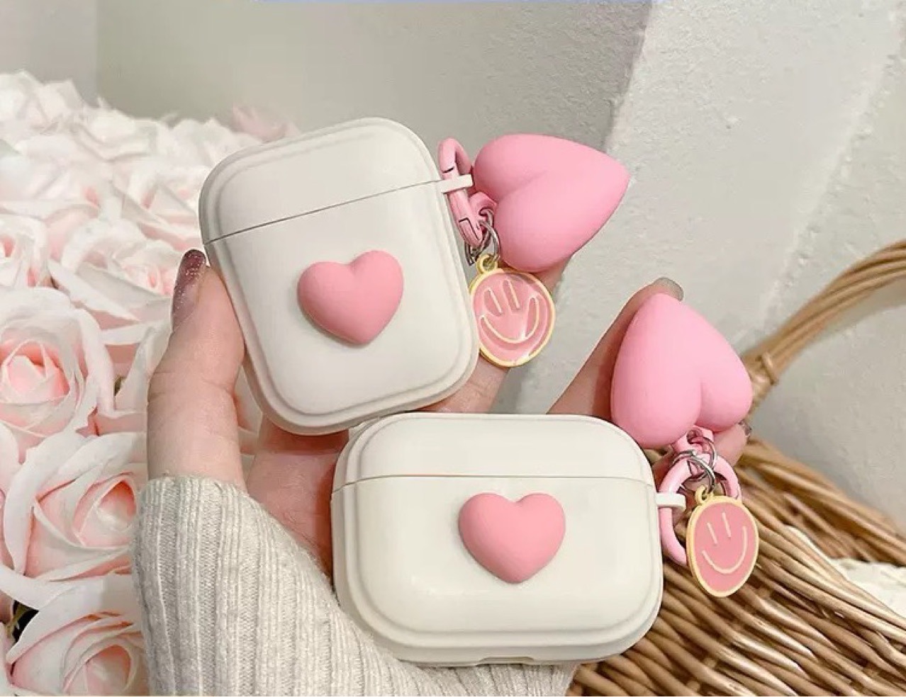 Защитный чехол для AirPods с сердцем Kabi