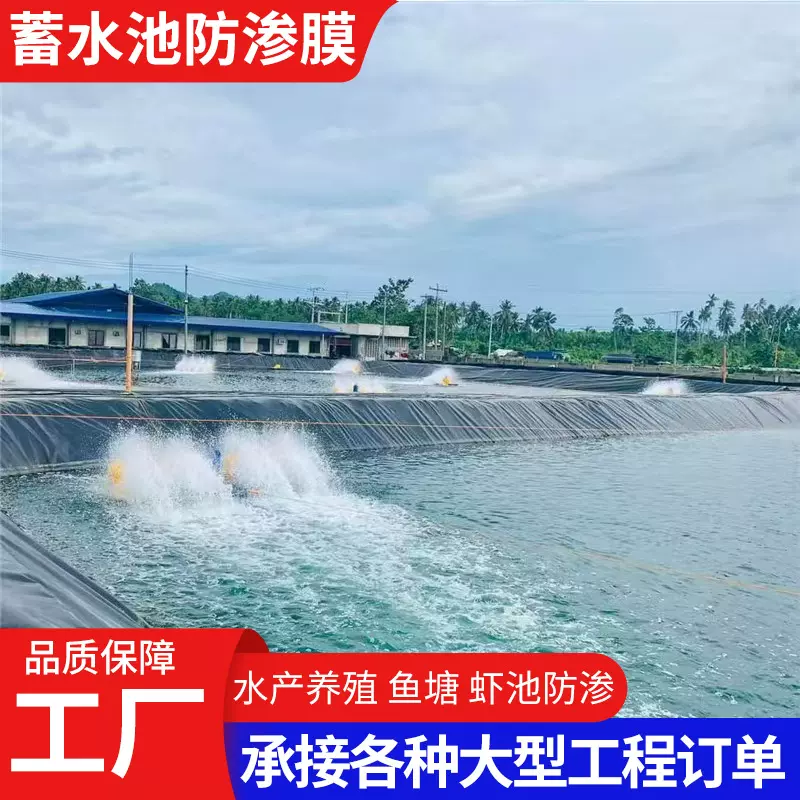 土工膜矿渣厂危废库防渗膜人工湿地景观湖高密度聚乙烯hdpe土工膜