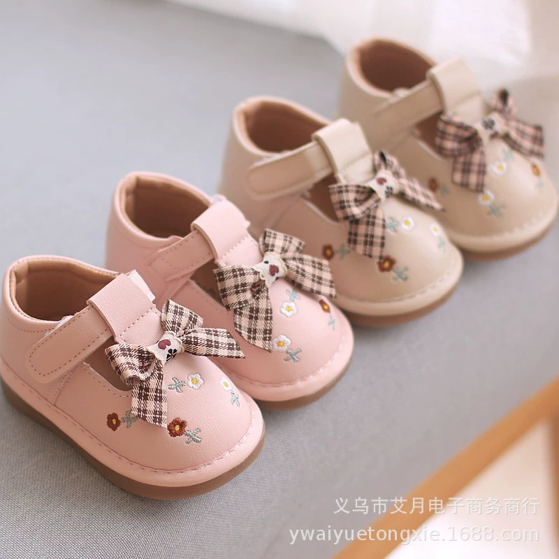 Весенние и осенние детские походные туфли милые девочки принцессы одиночные туфли повседневные нескользящие мягкие ботинки