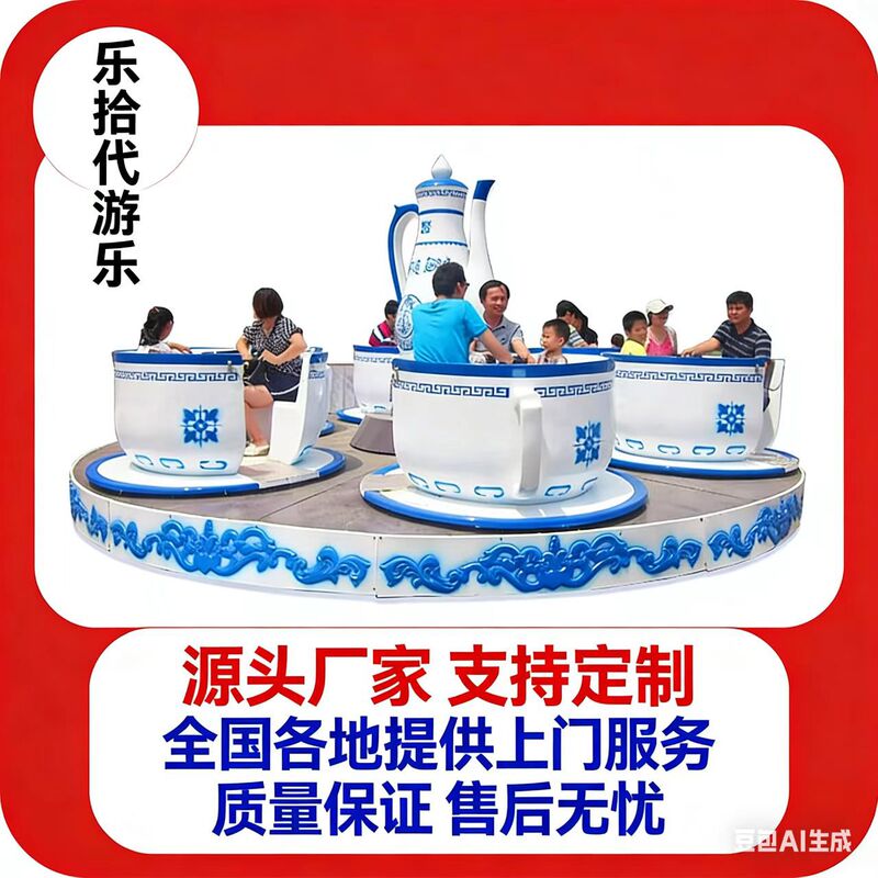 Rotating Coffee Cup New Style Amusement Equipment Outdoor Amusement Park Popular Parent-Child Entertainment Facility Cup Spinning