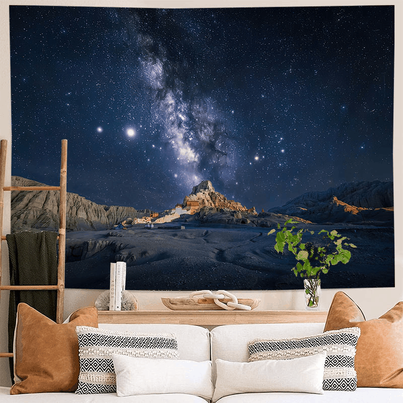 Starry Sky 2022 Hängen Tuch Wand Hängen Tuch Ethnischen Stil INS Hintergrund Tuch Schlafzimmer Hintergrund Tuch Berg_voghion.com