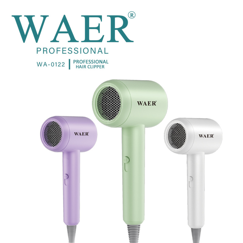 WAER 新しいヘアドライヤー学生寮ハンドルブルーライト 3 スピードポータブル人気の速乾性ヘアドライヤー卸売モデル|undefined