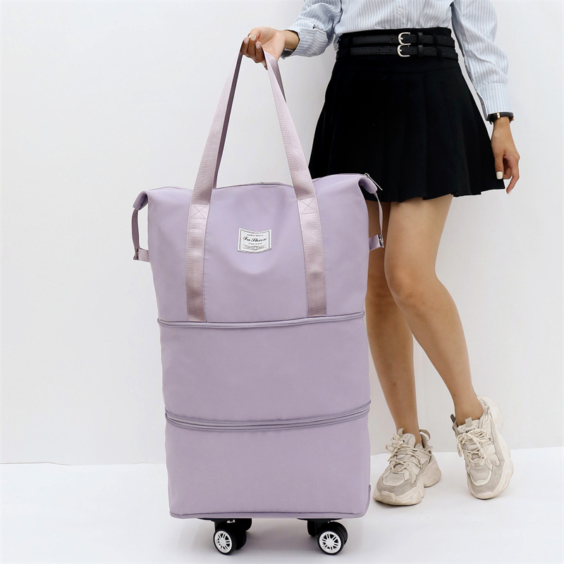 Bolsa de viaje de rueda universal bolsa de equipaje Portátil Bolsa de almacenamiento bolsa de maternidad separación húmeda y seca de gran capacidad bolsa de Yoga de fitness