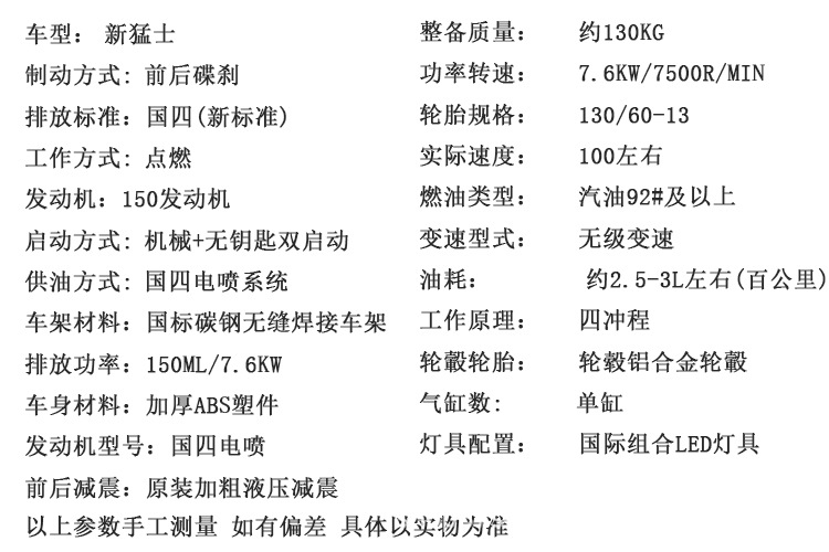 Licenseable Mengshi 150cc water-cooled two-wheel scooter, ADV, Euro 4, electric injection, climbing capability, Renmin RM