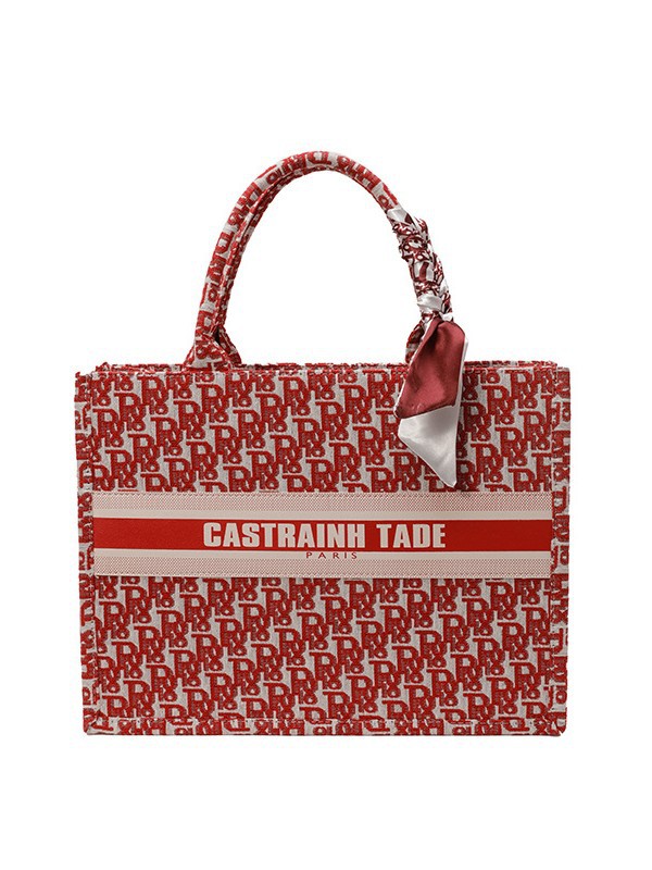 Bolso de gran capacidad para mujeres 2025 nueva moda transfronteriza letras bordadas bolso de mano bolso de mano bolso de brazo de hombro universal