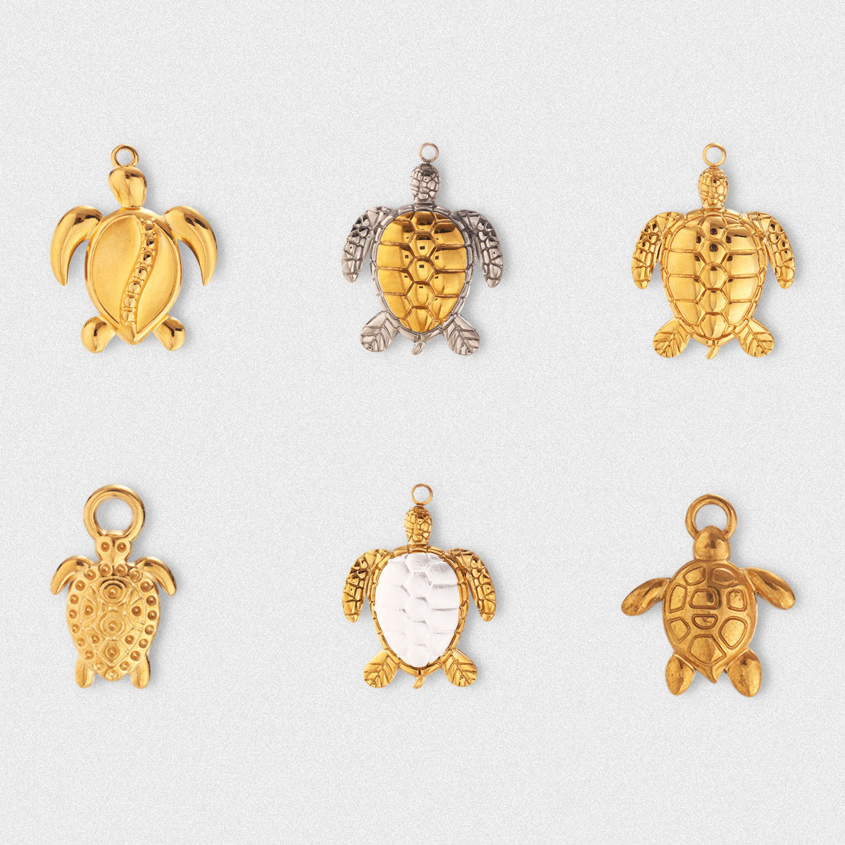 Decoding European and American Stainless Steel Necklaces, Accessible Luxury Niche, High-End, Versatile Marine Turtle Pendant Accessories, DIY Jewelry