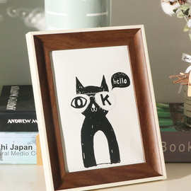 北欧简约小相框摆台5 6 7 8 10寸装饰摆桌客厅卧室相册框A4相架