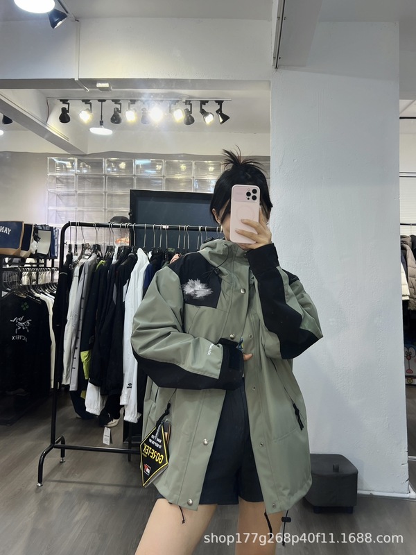 莆田1990冲锋衣美版TNF北家脸面外套男女款户外防风防水登山服潮|undefined
