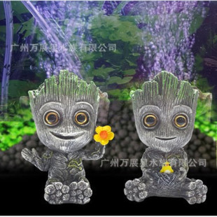 Tree Man shape aquarium landscaping decoration oxygen pump air stone accessories fish tank plant stump decoration landscape