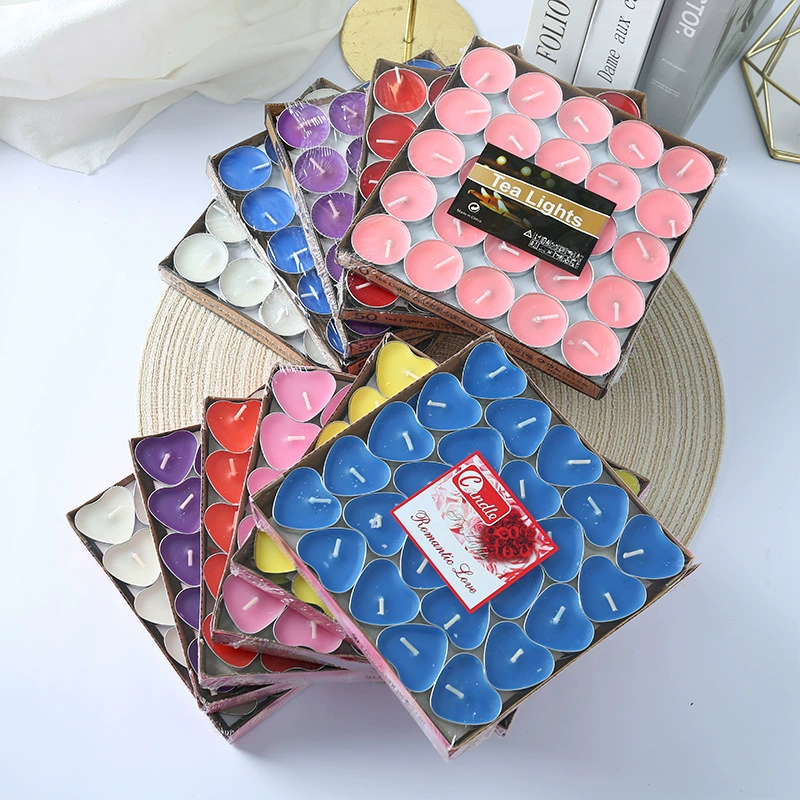 2-часовая Свеча в форме сердца Романтический День рождения креативная маленькая свеча в форме сердца предложение исповедь Бездымная свеча домашняя Ароматерапия