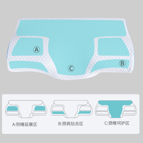 蝶形枕头记忆棉酒店宾馆枕芯记忆枕护颈枕学生蝴蝶颈椎枕pillow夏