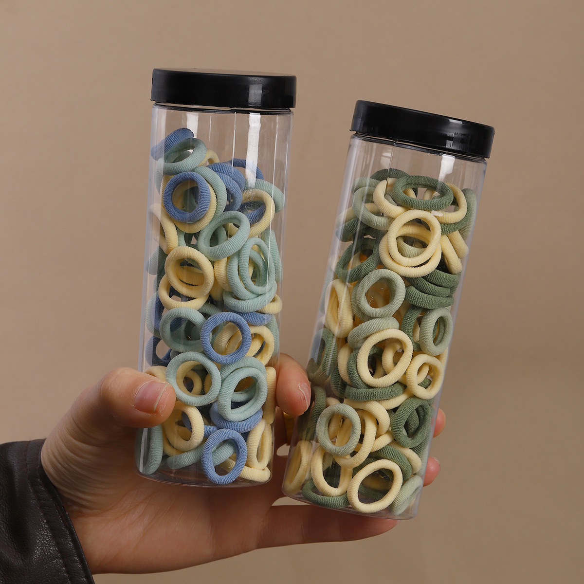 Banda elástica de color niñas cuerda de cabeza de color caramelo cuerda de cabello no daña cabello elástico de cabello anillo de pulgar accesorios para el cabello de niños