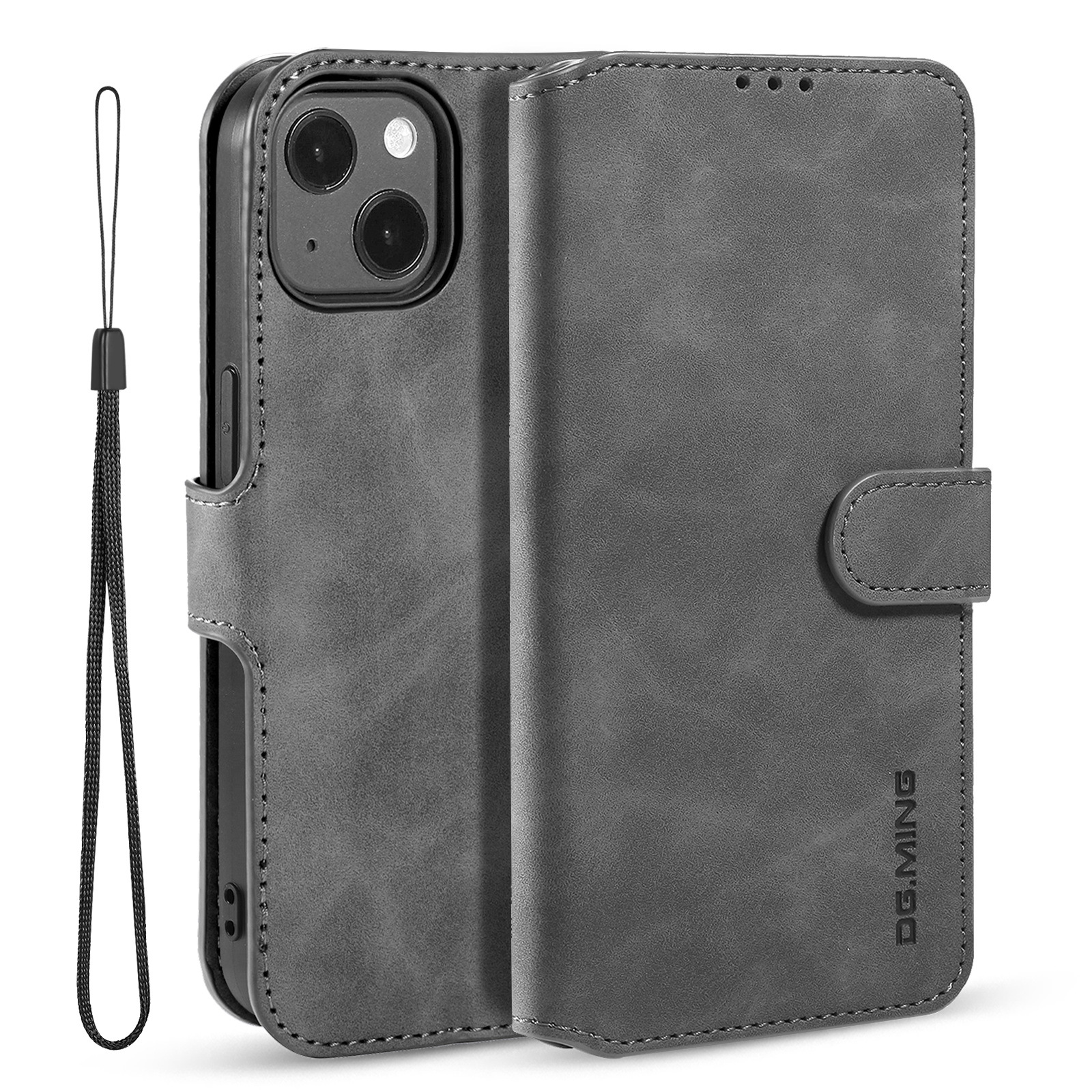 Retro Leather Wallet Phone Case For Iphone 14 And Iphone 13_voghion.com