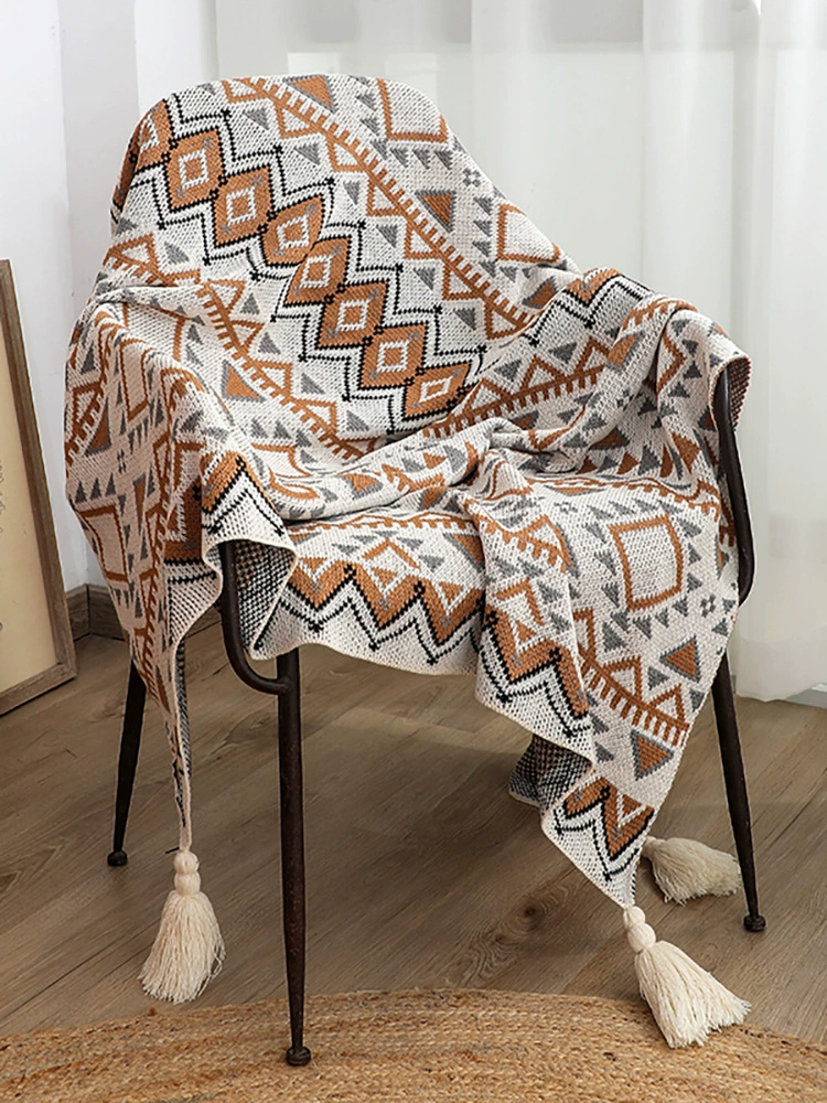 Вязаный диван для спальни для сна, повышенной плотности, бохо стиль
