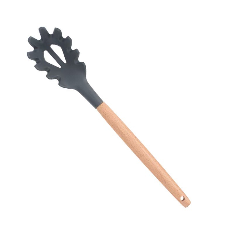 硅胶厨具木柄12件套烹饪铲勺不粘锅专用炒菜烘焙厨具套装|undefined