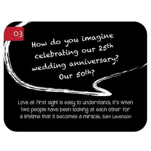 English board game 88 Great Conversation starters Card Couple conversation game card