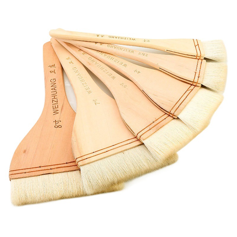 Weizhuang cepillo de lana pincel de acuarela sombreado pincel sombreado pluma acuarela fila cepillo tablero cepillo de pintura cepillo de fondo al por mayor