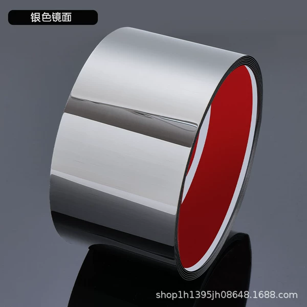 Silver, self-adhesive, mirror effect