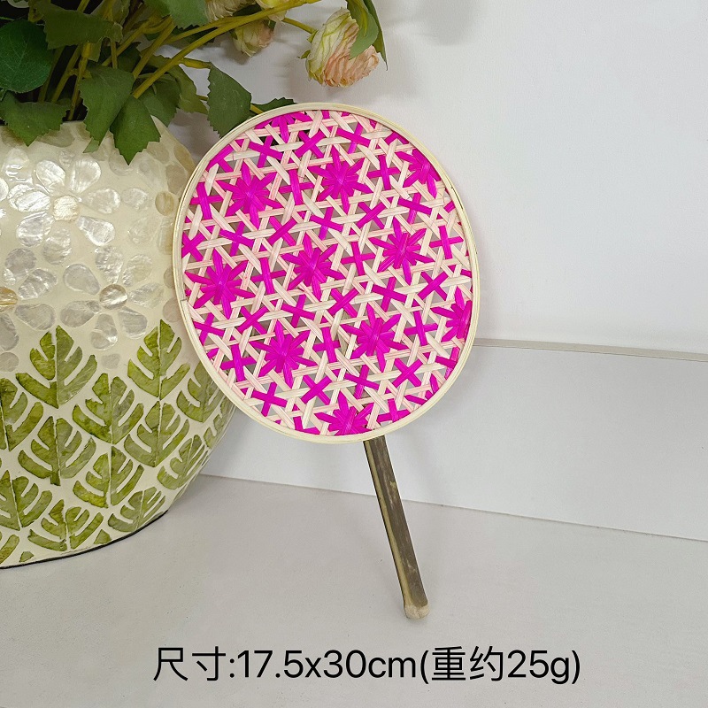 Ventilador de bambú de color antiguo ventilador de bambú de estilo chino de verano ventilador de bambú ventilador de bambú ventilador de bambú ventilador de cintura ventilador tejido a mano