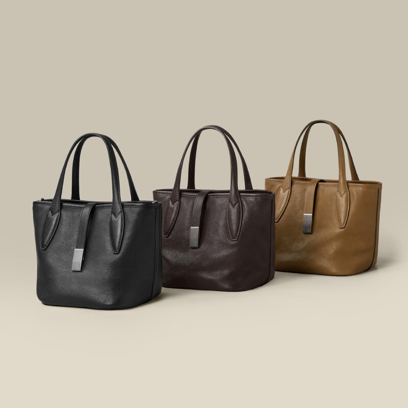 Genuine Vegetable-Tanned Leather Large-Capacity Tote Bag, Crossbody Bag, High-End Commuter Leather Bucket Bag for Women